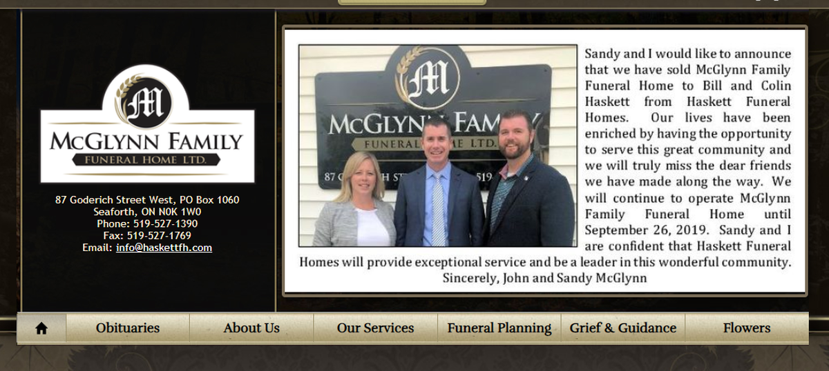 Mcglynn Funeral Home In Seaforth